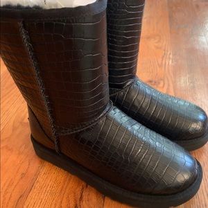 Croc Embossed Ugg Boots